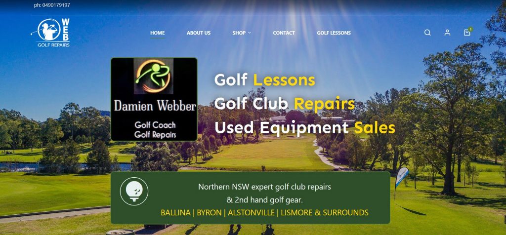 web-golf-repairs wordpress website design brisbane